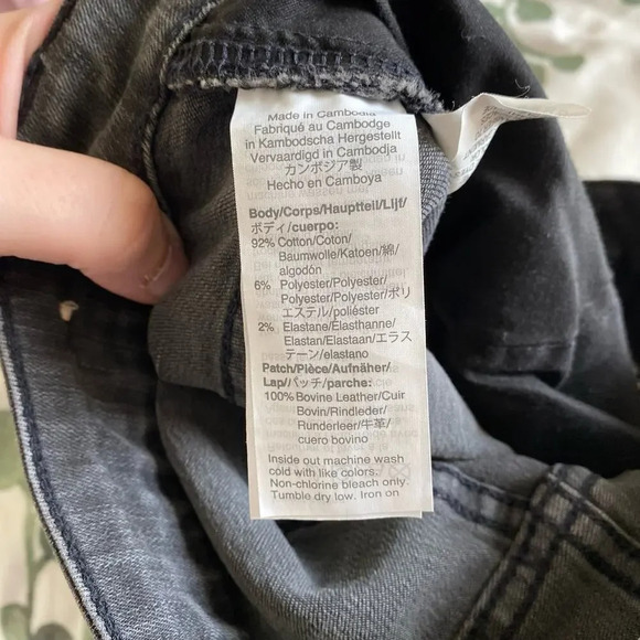 MADEWELL Curvy High-Rise Skinny Jeans in Black Sea Size 28 Distressed - Picture 9 of 10